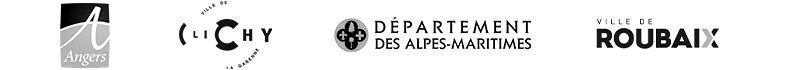 Liste clients de la solution ILO : ville d'Angers, ville de Clichy, le département des Alpes-Maritimes ou encore la ville de Roubaix
