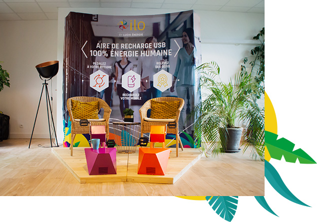 Les bornes de recharge ILO comme support de communication