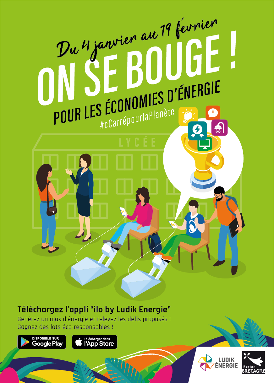 Affiches On se bouge pour les économies d'Energie - Région Bretagne